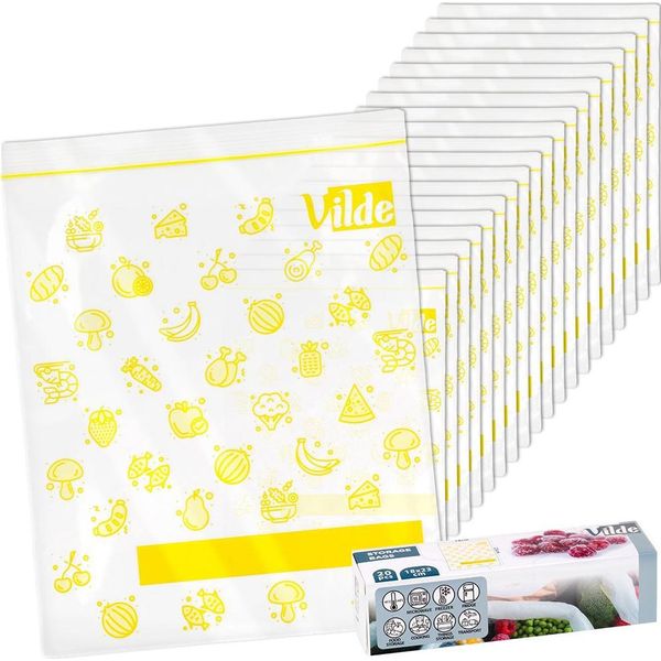 Sacchetti Per Alimenti Con Chiusura Lampo 18X23 Cm 20 Pz.-image