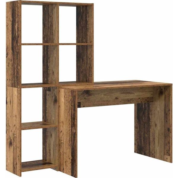Vidaxl Scrivania In Legno Di Recupero 138,5 X 55 X 143 Cm Materiale A Base Di Legno-image