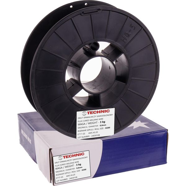 Filo Autoprotetto Per Saldatura Senza Gas 0,8 Mm, 3 Kg - Flux E71T-GS Mig Mag D100-image