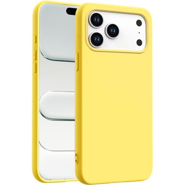 Custodia Per Apple Iphone 17 Pro Custodia Del Telefono Cellulare Custodia Di Protezione Del Telefono Cellulare Copertura In Silicone Custodia Del Telefono Cellulare, Giallo-image