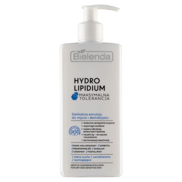 Bielenda Hydro Lipidium Emulsione Detergente Delicata Per Pelli Secche E Sensibili 300Ml-image