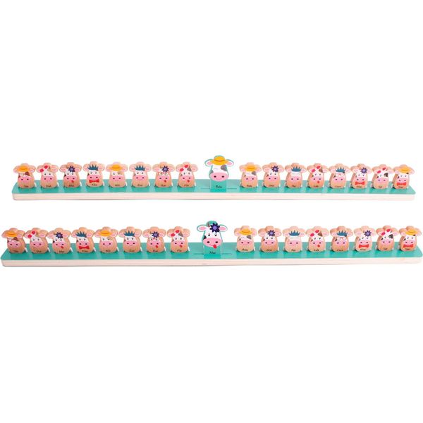 Bs Toys Gioco Da Tavolo In Legno Della Mucca Che Indovina - Gioco Educativo Da Salotto-image