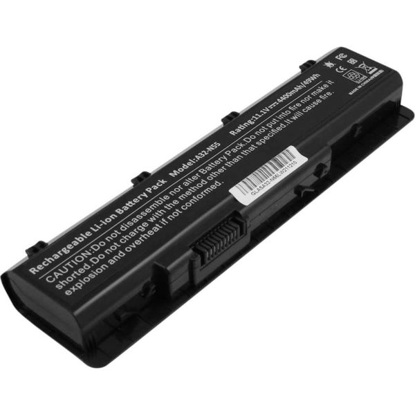 Avizar, Batteria Di Ricambio Li-Ion 4400Mah 11,1V Per Asus A32-N55 N55 Laptop, Nero-image