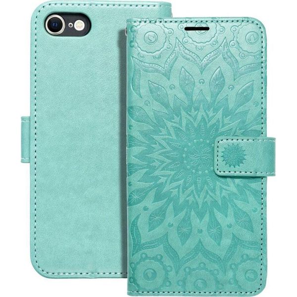 Custodia / Cover Per Apple Iphone 7 / 8 / Se 2020 Mandala Verde - Libro Forcell Mezzo Book-image