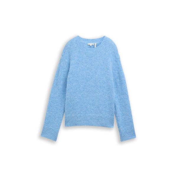 Tom Tailor Damen Strickpullover Mit Wollanteil, Blau, Meliert, Gr. Xs-image