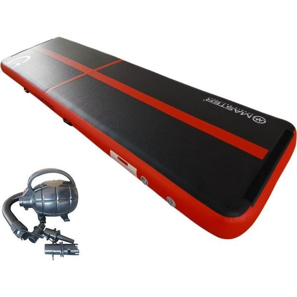 Tappetino Gonfiabile Airtrack Master 400 X 100 X 20 Cm - Nero - Rosso-image