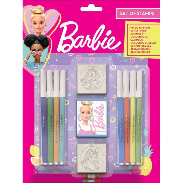 Set Di Timbri Barbie Multistampa, 11 Dlg.-image