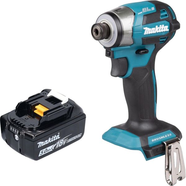 Avvitatore A Impulsi A Batteria Makita Dtd 173 T1 18 V 180 Nm 1/4" Brushless + 1X Batteria Ricaricabile 5,0 Ah - Senza Caricabatterie"-image