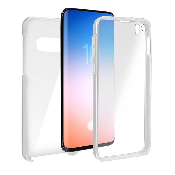 Avizar, Cover Protettiva Per Samsung Galaxy S10E, Fronte + Retro, Trasparente-image
