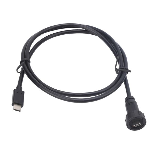 Connettore Usb Impermeabile, Connettore Maschio Cablato, Zoccolo Cablato Del Montaggio A Pannello, Connettore Impermeabile Cablato, Connettore Usb Della Filettatura, Connettore Industriale-image
