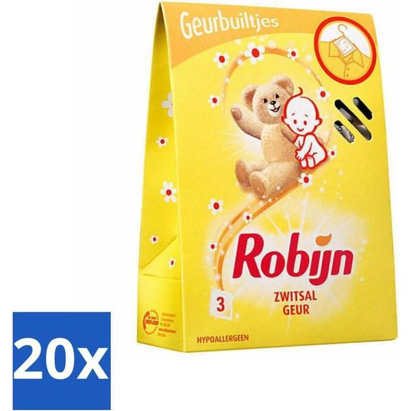 Robijn Sacchetto Di Profumo Zwitsal 3 Pezzi - Confezione Valore - 20 Pezzi-image