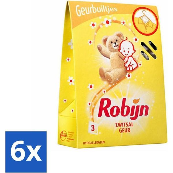 Robijn Sacchetto Di Profumo Zwitsal 3 Pezzi - Confezione Valore - 6 Pezzi-image