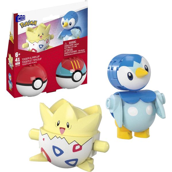 Mattel Mega Pokemon - Piplup E Togepi Poké Ball Confezione Da 2 JCT44-image