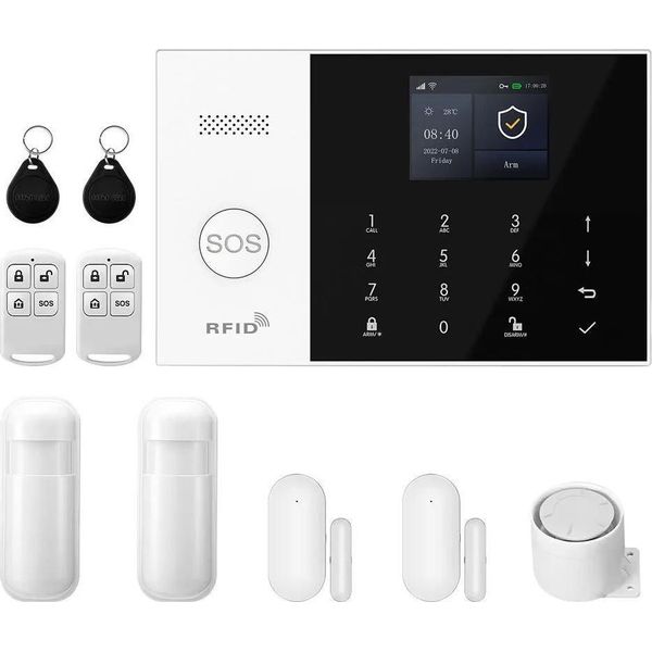 Sistema Di Allarme, Integrazione Smart Home, Controllo Tramite App, 4G Wlan Kit B, Spina Ue-image