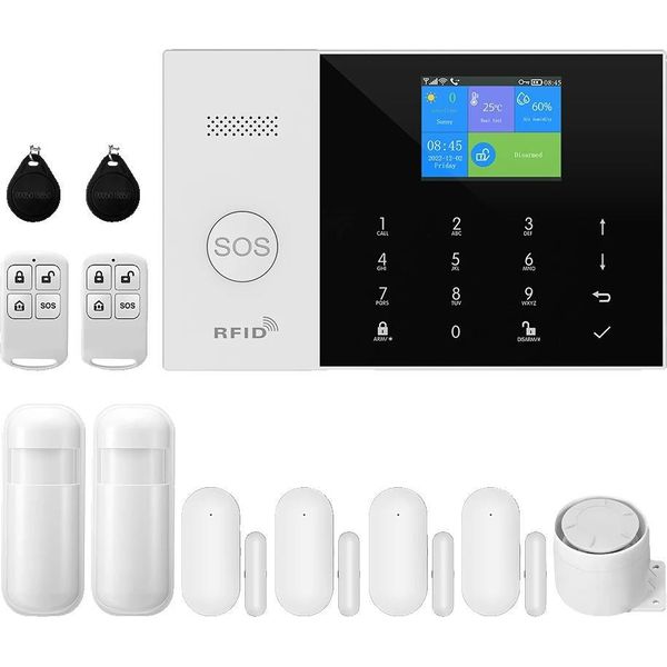 Sistema Di Allarme Di Sicurezza, Connettività Wireless, Controllo Intelligente Tramite App, Gsm 2G Kit C, Spina Ue-image