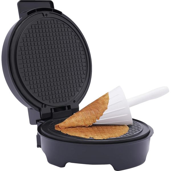 Ferro Per Waffle, Rivestimento Antiaderente, Riscaldamento Rapido, Nero-image