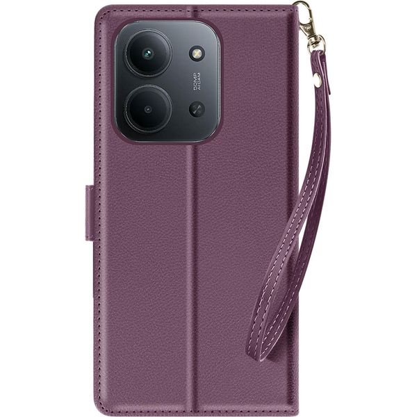 Avizar, Custodia A Portafoglio Xiaomi Redmi 15C Con Supporto Magnetico, Viola Scuro-image