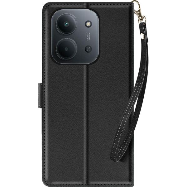 Avizar, Custodia A Portafoglio Xiaomi Redmi 15C Con Supporto Magnetico, Nero-image