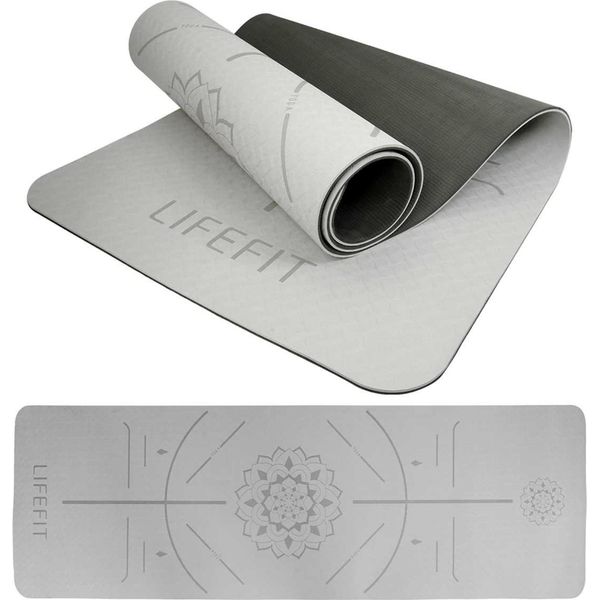Lifefit Yoga Mat Relax Duo, 183X58X0,6Cm, Nero-image