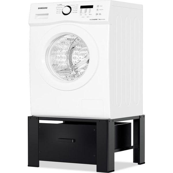 Jopassy Struttura Base Lavatrice Con Cassetto Per Asciugatrici Fino A 150 Kg Mobile Base Lavatrice Nero-image