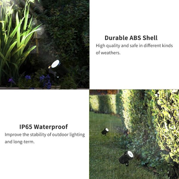 Led Luci Piscina Impermeabile Alimentato Solare Giardino Stagno Luce Sentiero Passerella Prato Cortile Illuminazione Esterna Sicurezza Paesaggio Lampada-image