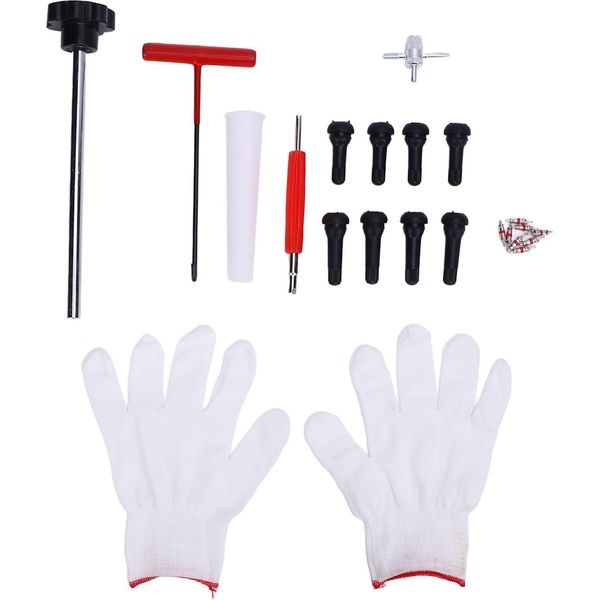 24PCS Strumento Per Il Cambio Della Valvola Del Pneumatico Strumento Per L'installazione Della Valvola Del Pneumatico A Cambio Rapido Per La Sostituzione Delle Valvole Difettose Nelle Auto, Negli Atv E Nei Camion Con Impugnatura Nera TR413 TR414-image