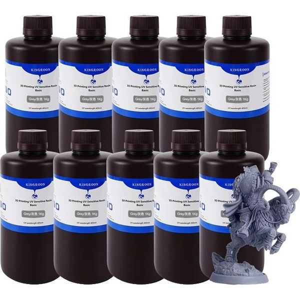 Resina 3D, Alta Precisione, Polimerizzazione Rapida, Grigio Resina 10 Kg-image