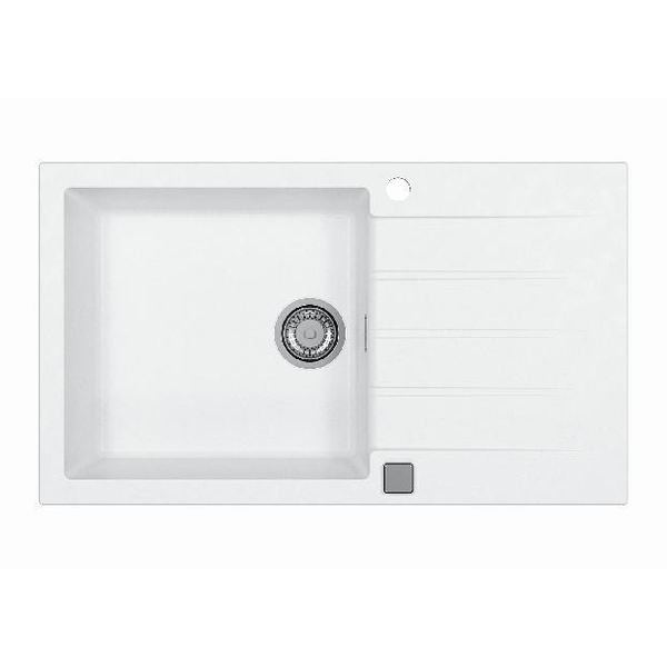 Alveus Cadit - Lavello In Granito 860X500 Mm, Con Comando Di Scarico, Artico 1132027-image