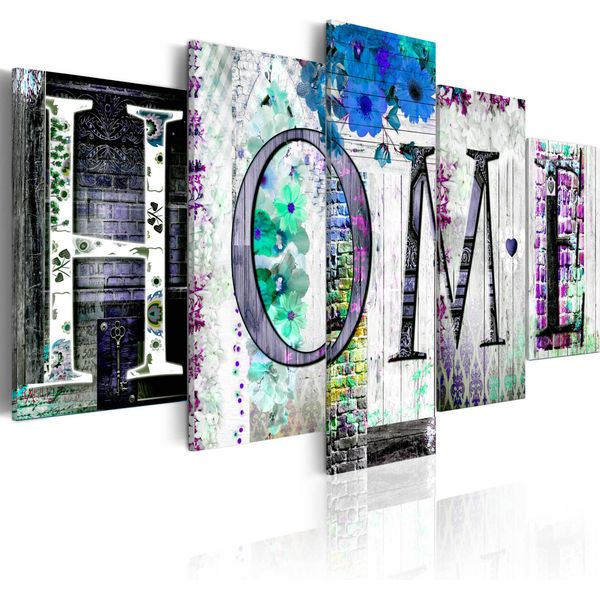 Quadri Su Tela 200X100 Cm 020115- 67 Quadro Su Tela Non Tessuta 5 Pezzi Stampa D'arte Moderna Arte Murale Xxl Decorazione Murale Design Quadro Da Parete Home-image