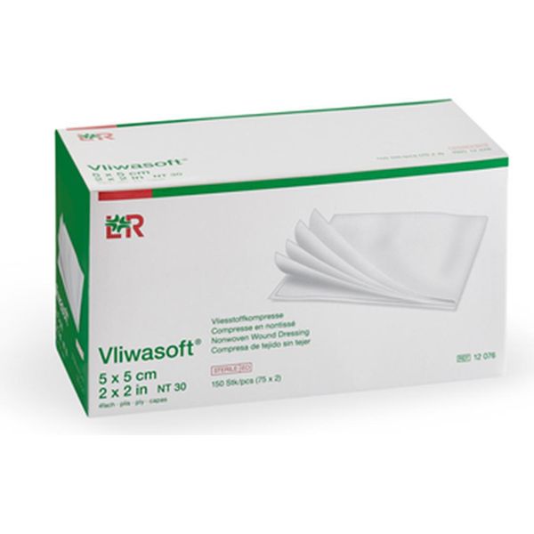 Vliwasoft Compresse In Tessuto Non Tessuto Sterili 5X5 Cm 4L. 150 Pz-image