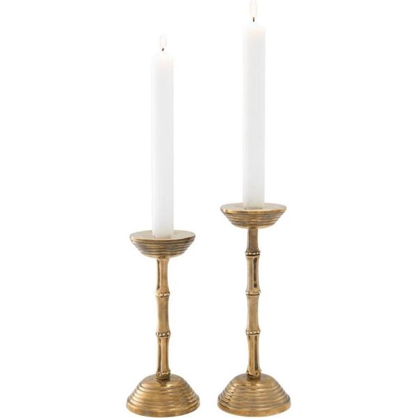 Casa Padrino Set Di Portacandele In Ottone Vintage - Accessori Per La Decorazione Di Hotel E Ristoranti-image