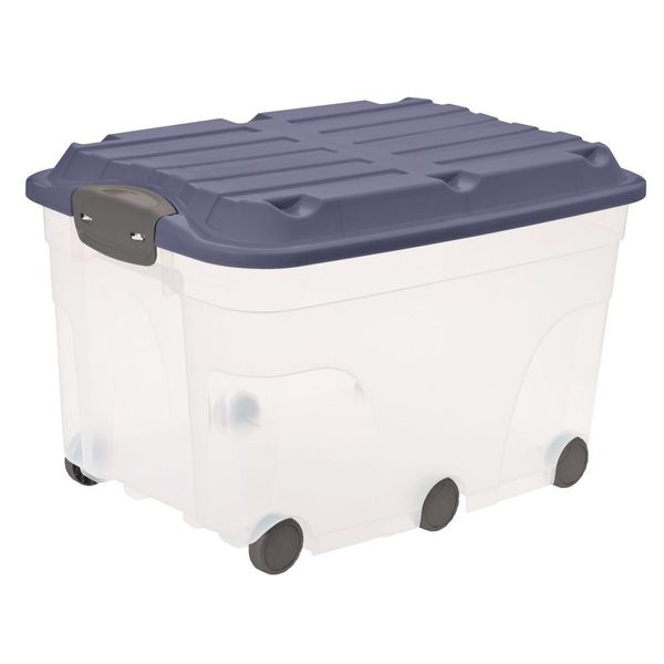 Scatola Per Rotoli Con Coperchio 57 L Roller 6, Colore:Iris Blu Scuro Ged.-image
