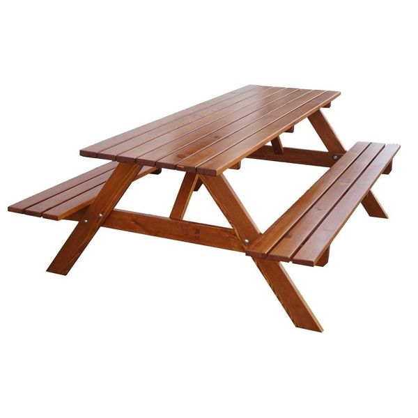 Set Da Giardino In Legno Piknik - 220 Cm - Laccato-image