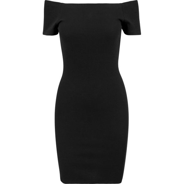 Urban Classics Kleid Donna Off Shoulder Rib Dress Nero-L-image