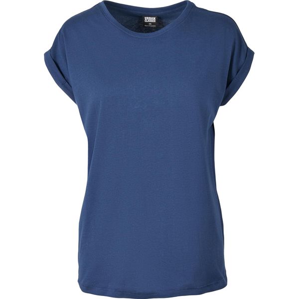 DáMské TričKo Urban Classics Ladies Extended Shoulder Tee Darkblue - Xs-image