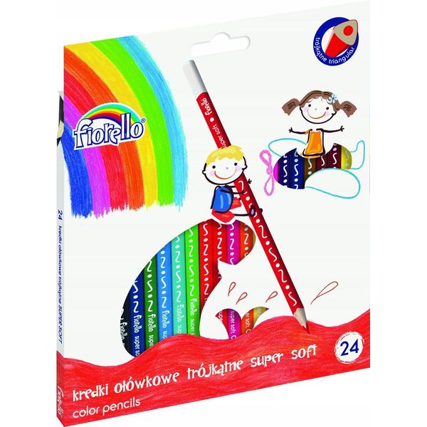 Pastelli Super Soft 24 Colori Fiorello-image