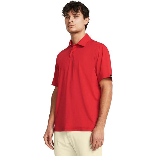Under Armour Golf Tee To Green Lb Polo A Maniche Corte Rosso M Uomo Rosso M-image
