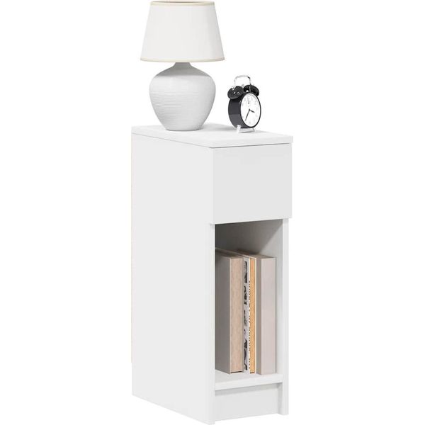 Maison Exclusive - Comodini Con Cassetto 2 Pz. Bianco 20X36X60 Cm-image