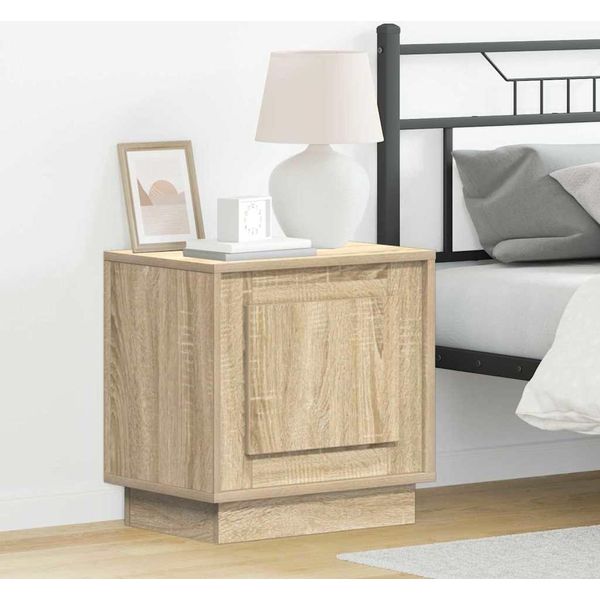 Maison Exclusive - Comodino 2 Pezzi In Rovere Sonoma 44 X 34,5 X 45 Cm Materiale Ligneo-image