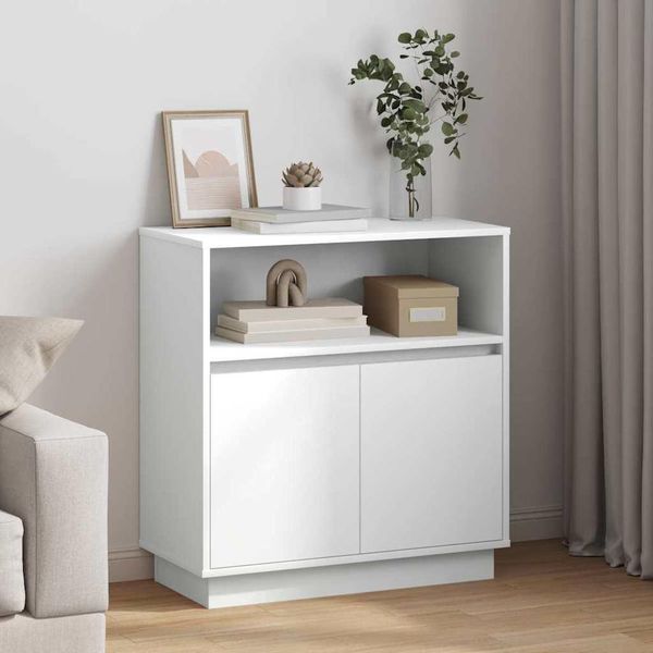 Maison Exclusive - Credenza Led Bianca 71 X 34,5 X 75 Cm Materiale Ligneo-image
