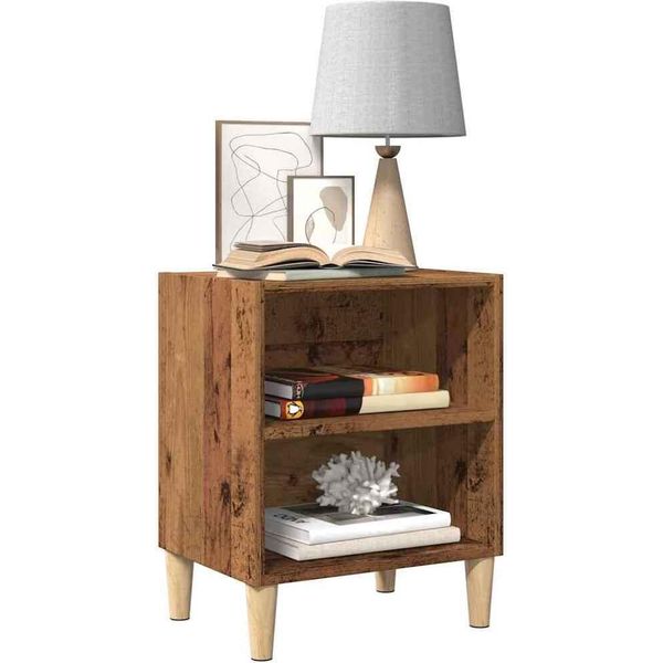 Maison Exclusive - Comodini 2 Pz. Effetto Legno Antico 40X30X50 Cm Materiale Ligneo-image