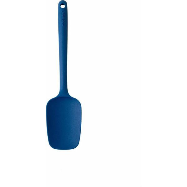 Mastrad Cucchiaio Spatola, Cucchiaio Da Cucina, Utensile Da Cucina, Silicone, Blu, 30 Cm, F10413-image
