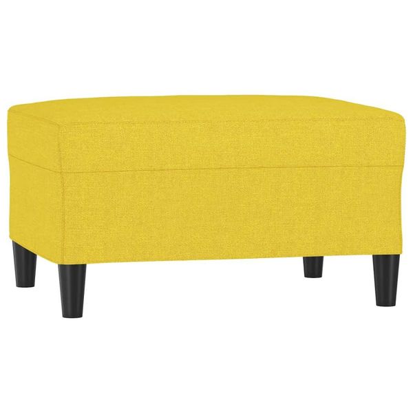 Syfax™ Poggiapiedi Giallo Chiaro 70X55X41 Cm In Tessuto-image