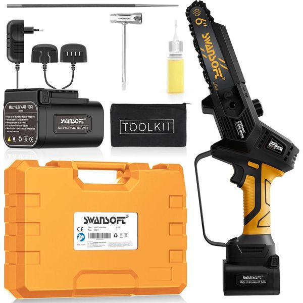 Motosega, Motore Brushless, A Batteria, CS-1 Y, Due Batterie-image