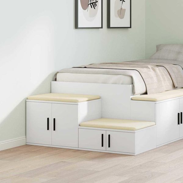 Vidaxl Mobile Da Bagno Bianco 108 X 41 X 40 Cm Materiale A Base Di Legno-image
