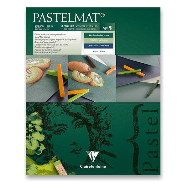 Blocco Clairefontaine Pastel Mat No.5 24 X 30 Cm, 12 Listů, 360 G-image