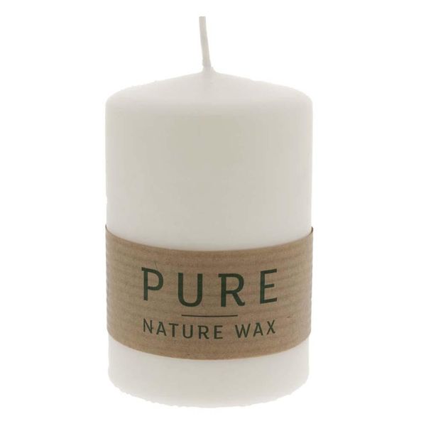 Candela Di Cera Naturale Pure - Naturale 90X60 Confezione Da 4 Pezzi-image