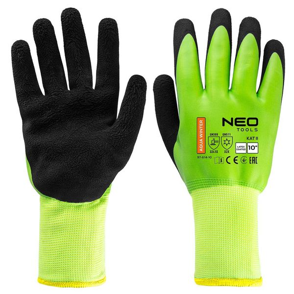 Neo Tools Guanti Da Lavoro Impermeabili Per Uomo E Donna, Guanti Da Lavoro Invernali, Guanti Da Lavoro Di Sicurezza Invernali | Taglia: 8-11" | Taglia 10"""-image