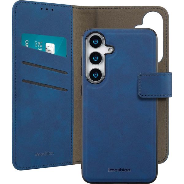 Imoshion Custodia Protettiva Samsung Galaxy S25 Plus Custodia A Libro Lussuosa Custodia Per Cellulare Per Samsung Galaxy S25 Plus - Blu-image