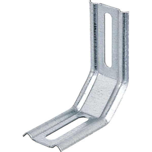 Alberts 866303 Staffa Regolabile, Due Angoli A 45°, In Rilievo, Con Foro Asolato, Zincato Sendzimir, 50 X 30 X 50 Mm, Set Da 50-image